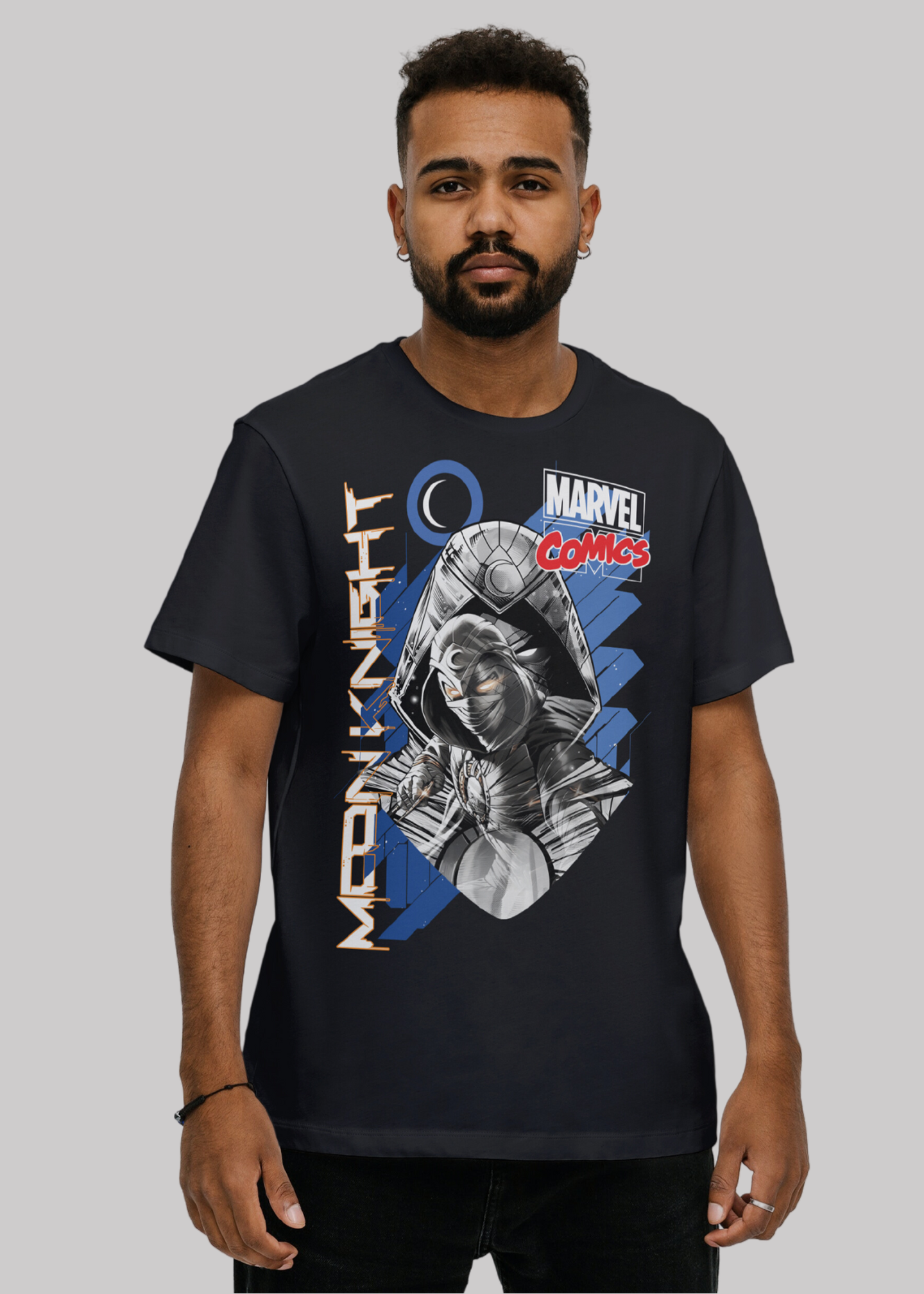 Marvel moonknight Printed Half Sleeve Premium Cotton T-shirt For Men