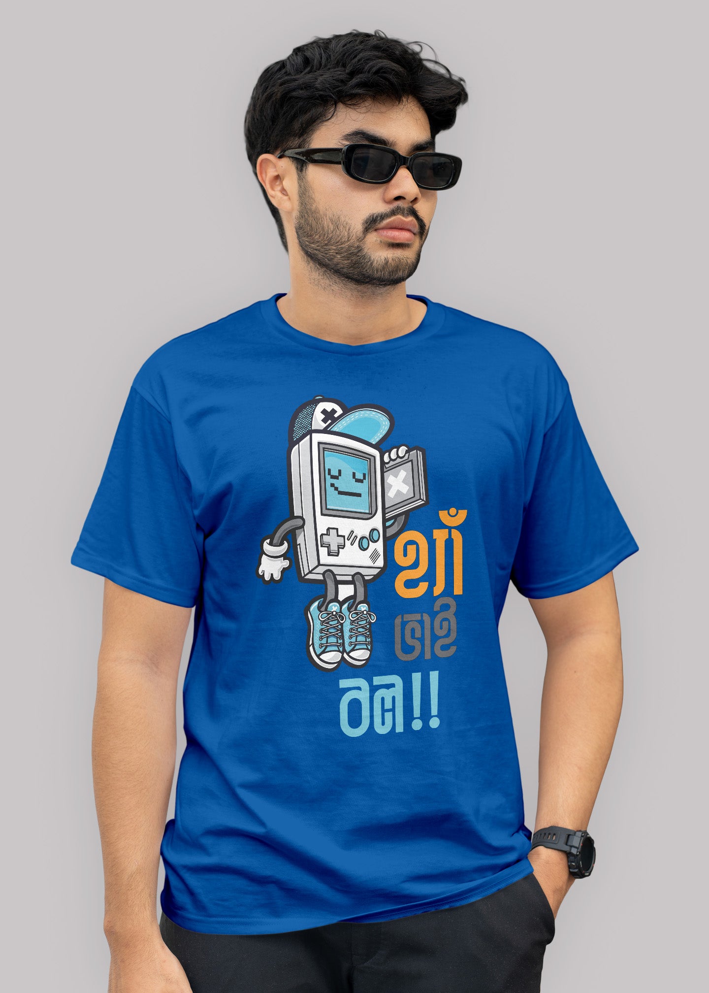 Haa vai bol bengali Printed Half Sleeve Premium Cotton T-shirt For Men