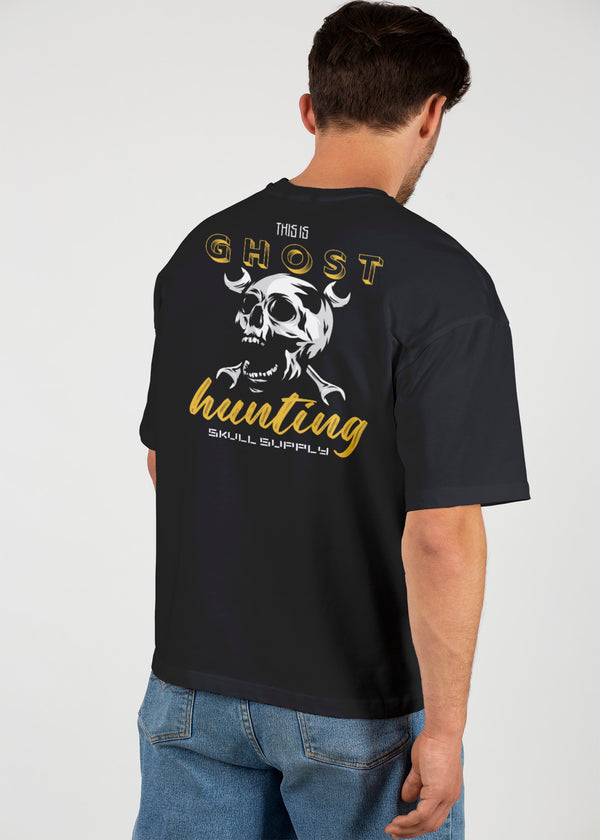This Is ghost hunting Over Graphic Printed Oversized T-shirt