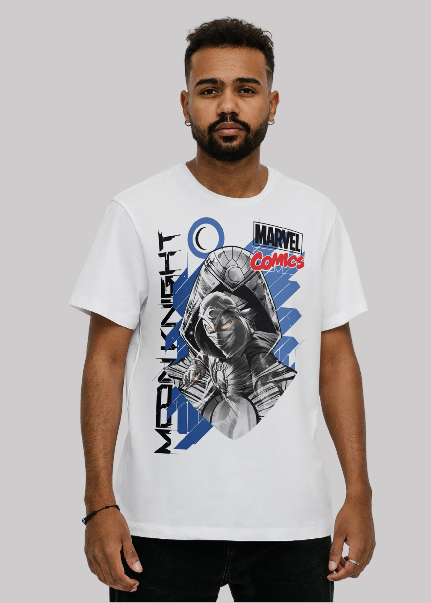 Marvel moonknight Printed Half Sleeve Premium Cotton T-shirt For Men