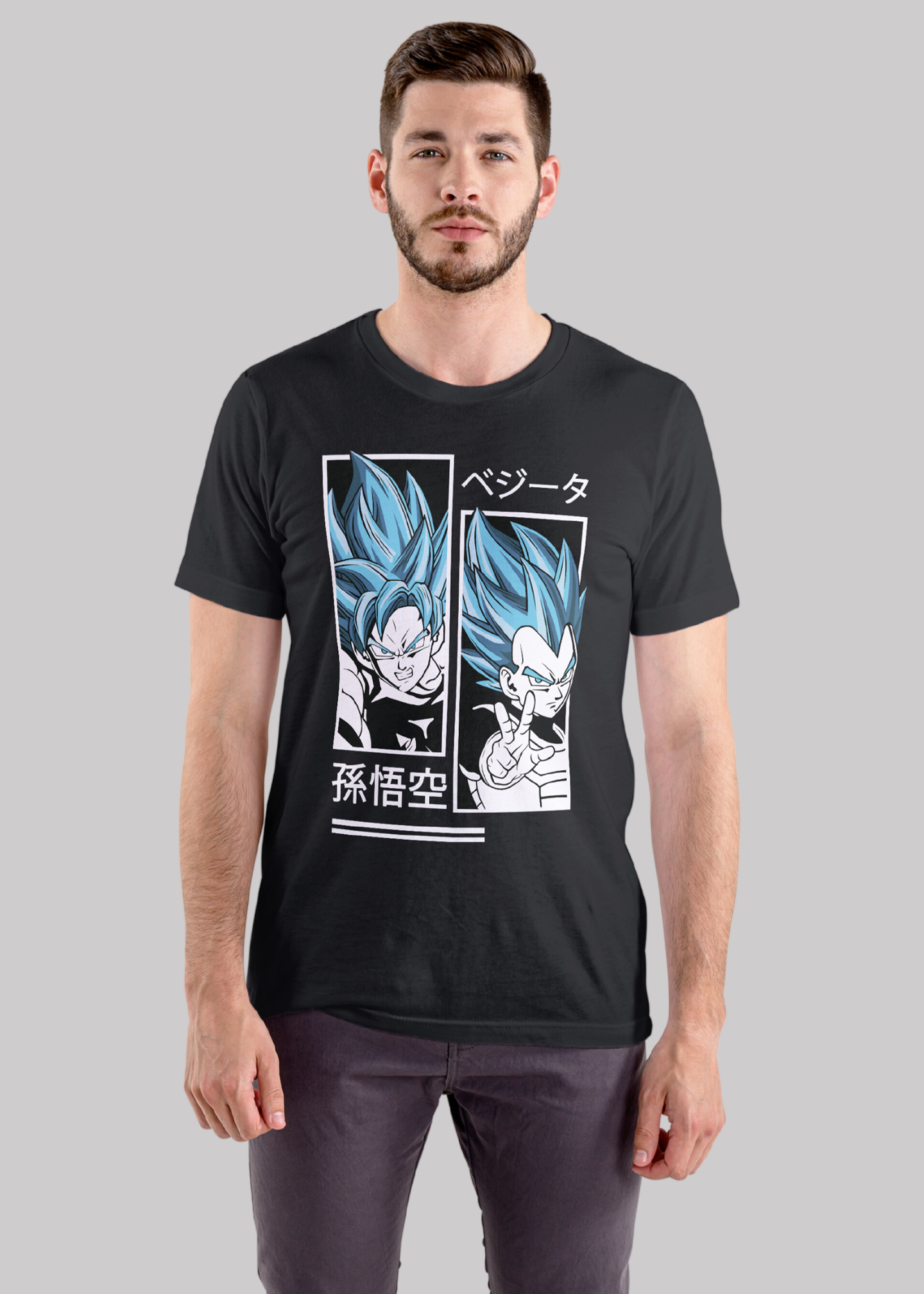 Anime Printed Half Sleeve Premium Cotton T-shirt For Men