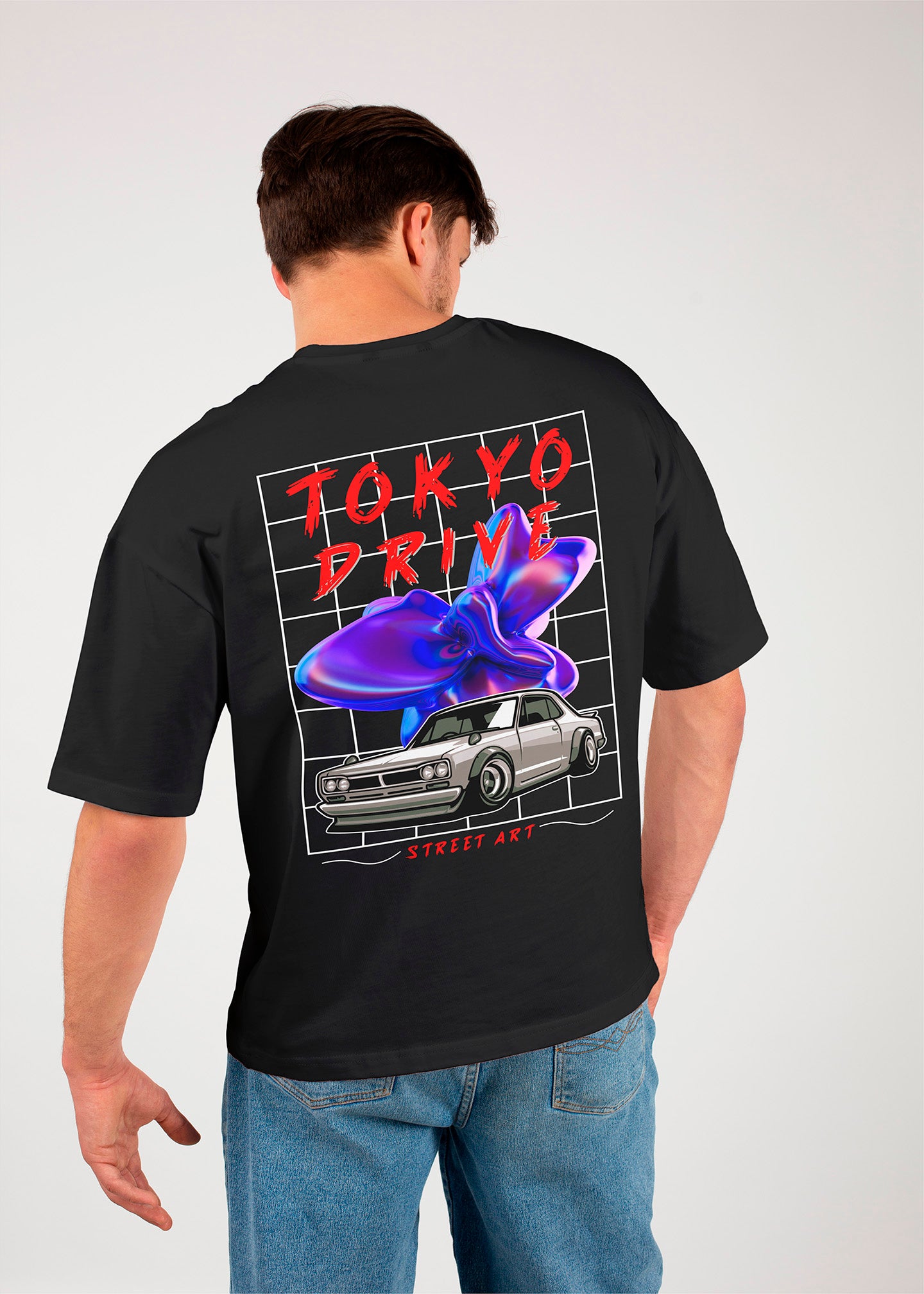 Tokyo Drive Graphic Printed Oversized T-shirt