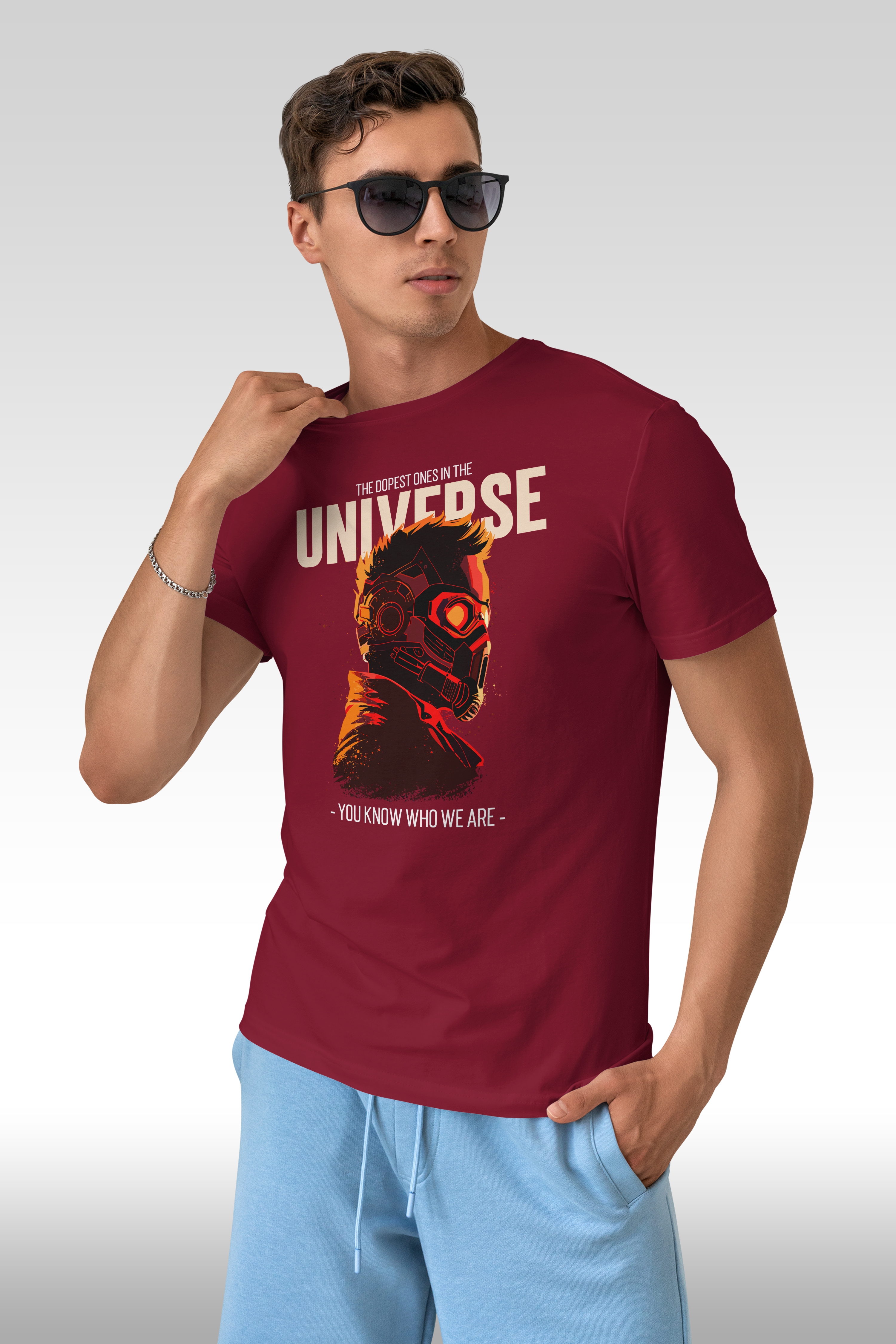 Starlord guardian of the galaxy Printed Half Sleeve Premium Cotton T-shirt For Men
