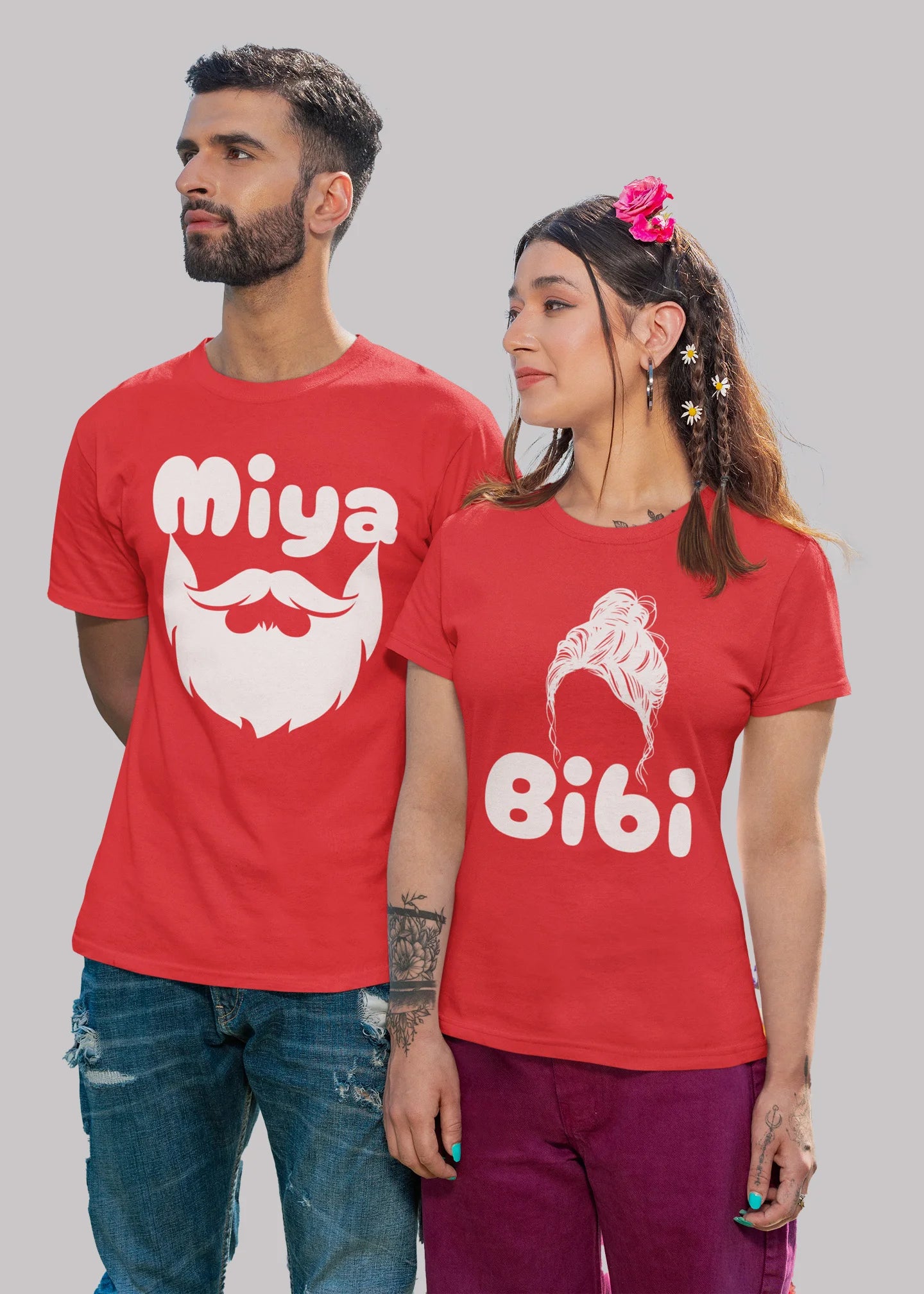 Miya Bibi Printed Couple T-shirt