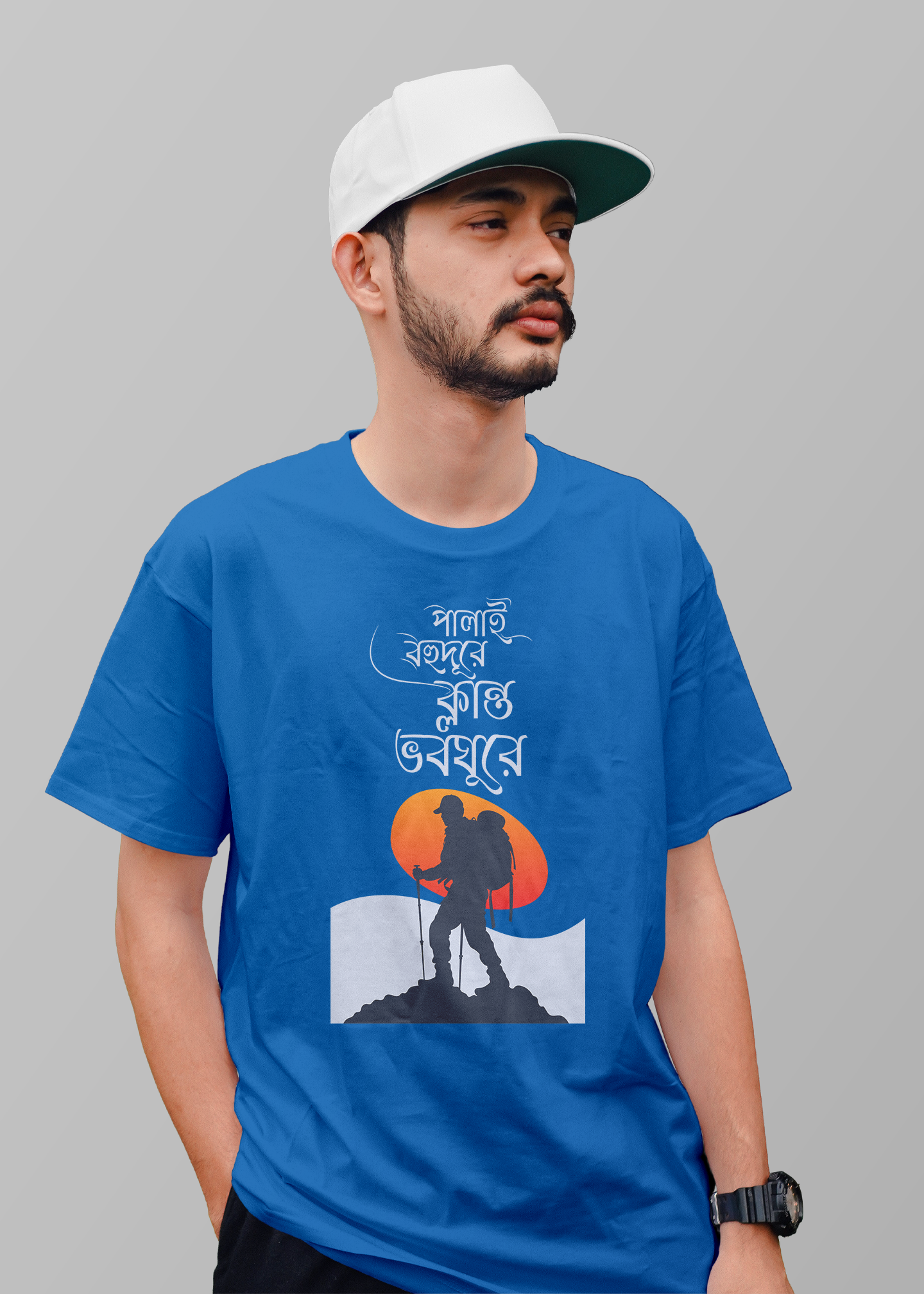 Klanto voboghure Printed Half Sleeve Premium Cotton T-shirt For Men