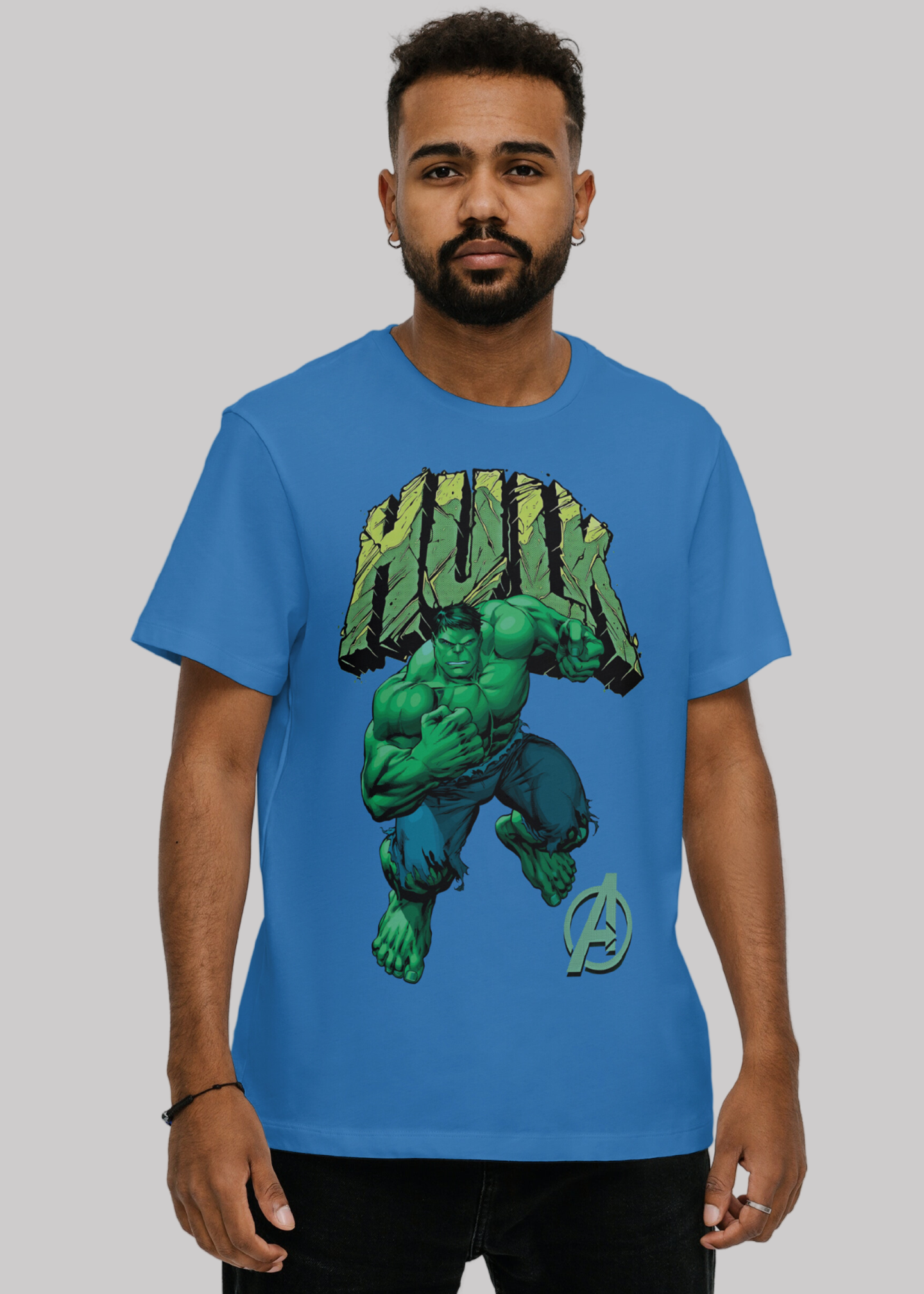 Hulk poster Printed Half Sleeve Premium Cotton T-shirt For Men