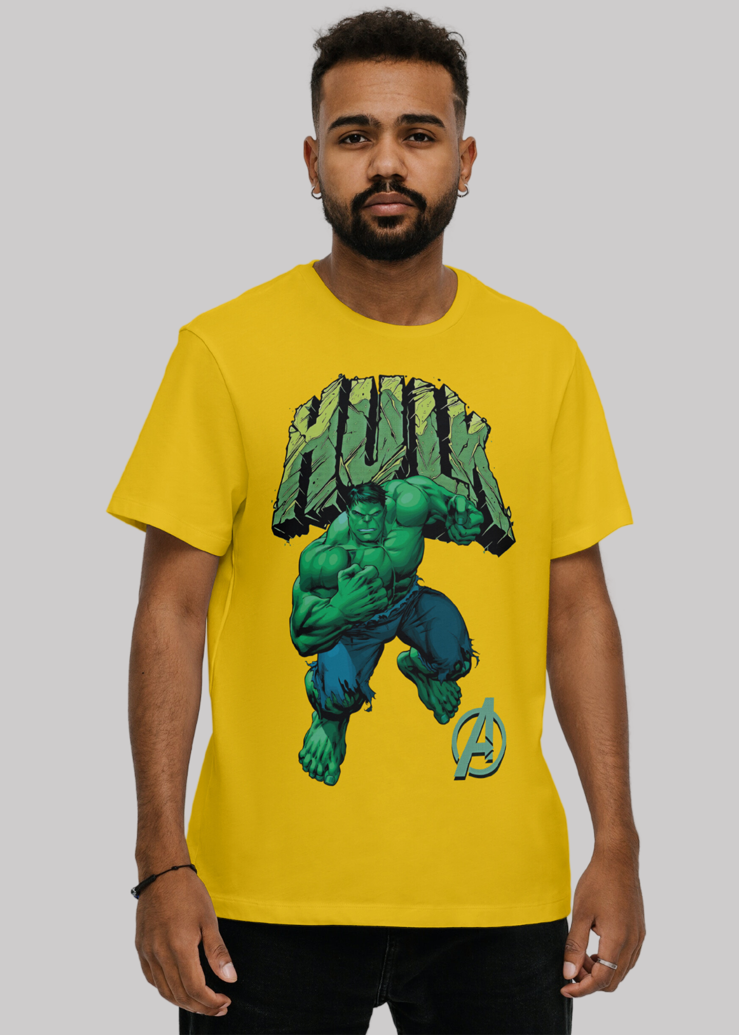 Hulk poster Printed Half Sleeve Premium Cotton T-shirt For Men