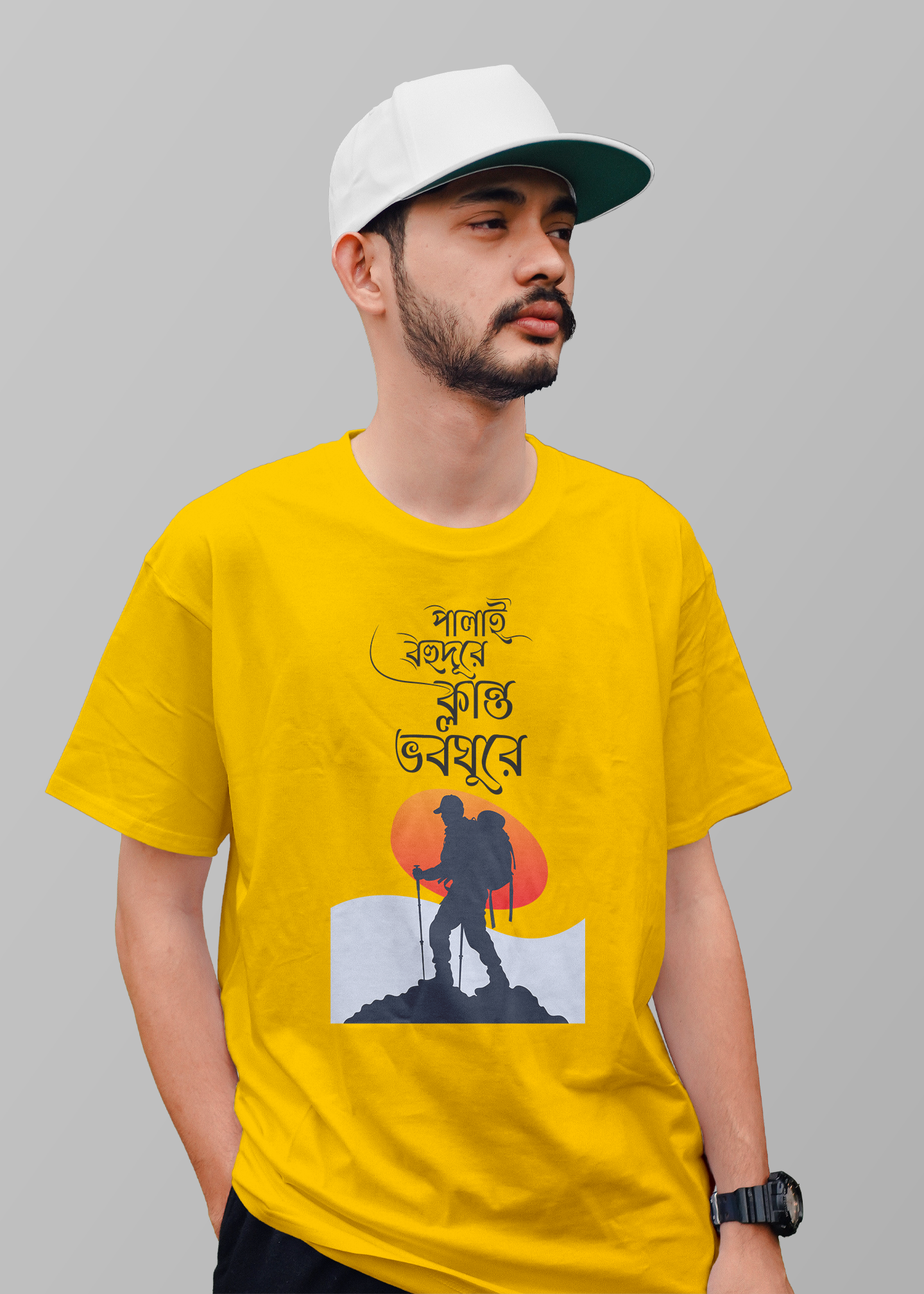 Klanto voboghure Printed Half Sleeve Premium Cotton T-shirt For Men