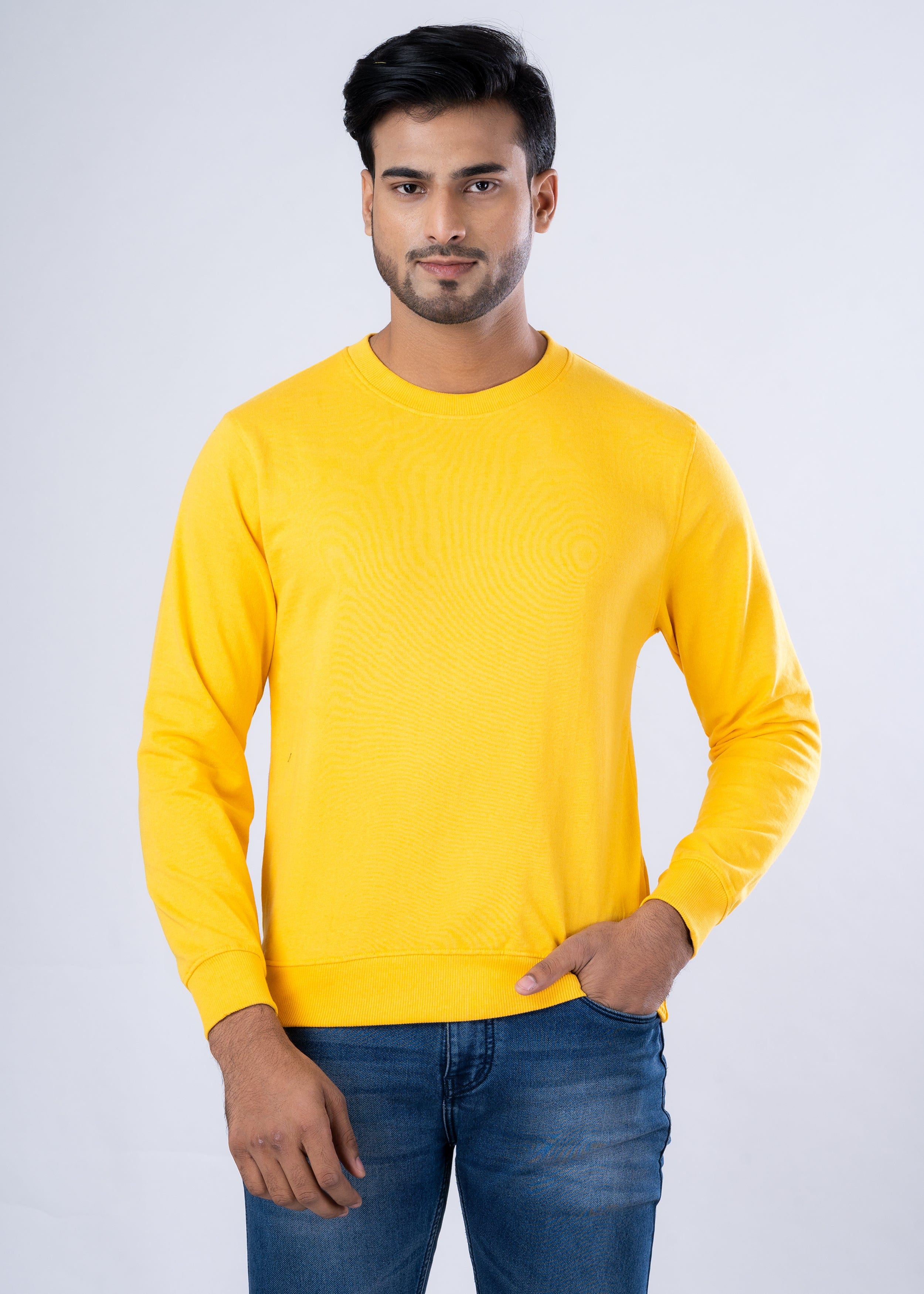 Solid Premium Cotton Sweatshirt For Men