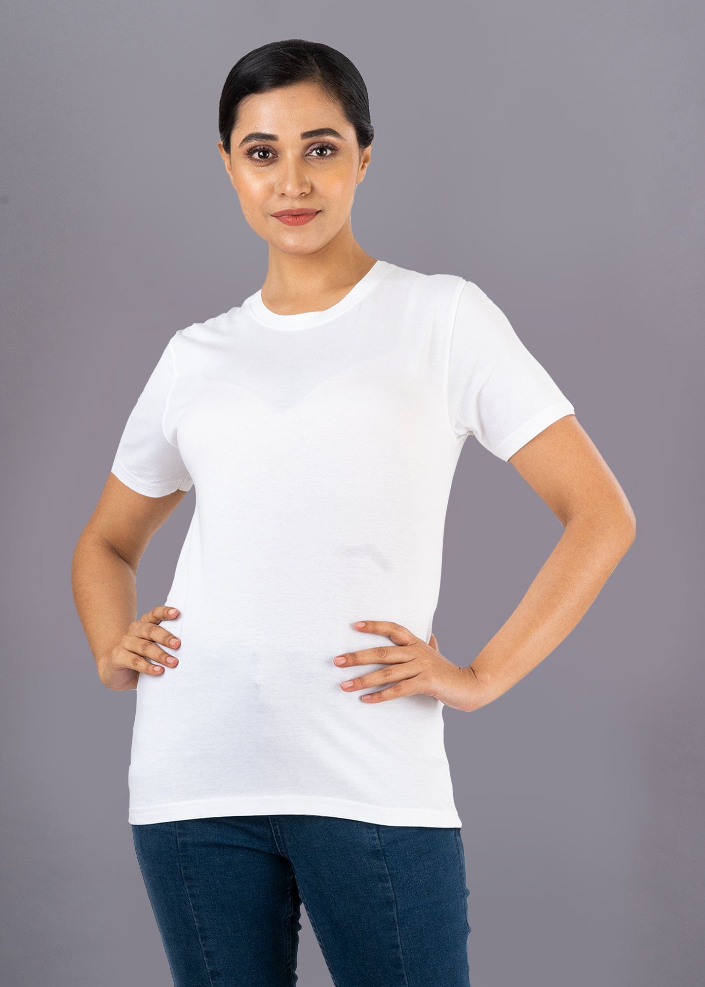 Solid Half Sleeve Premium Cotton Regular Fit T-Shirt For Women - Pack Of 2