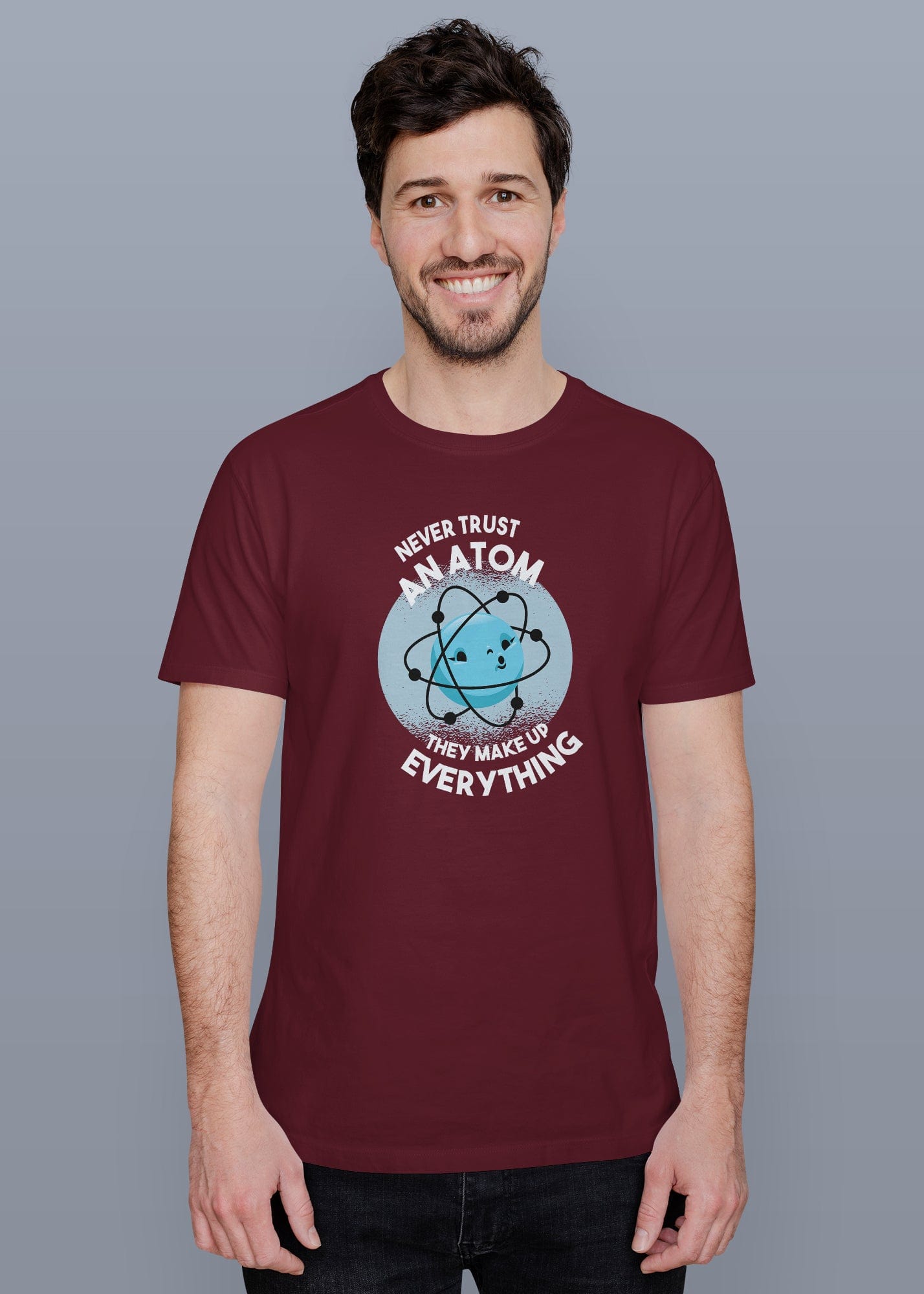 Anatom Printed Half Sleeve Premium Cotton T-shirt For Men