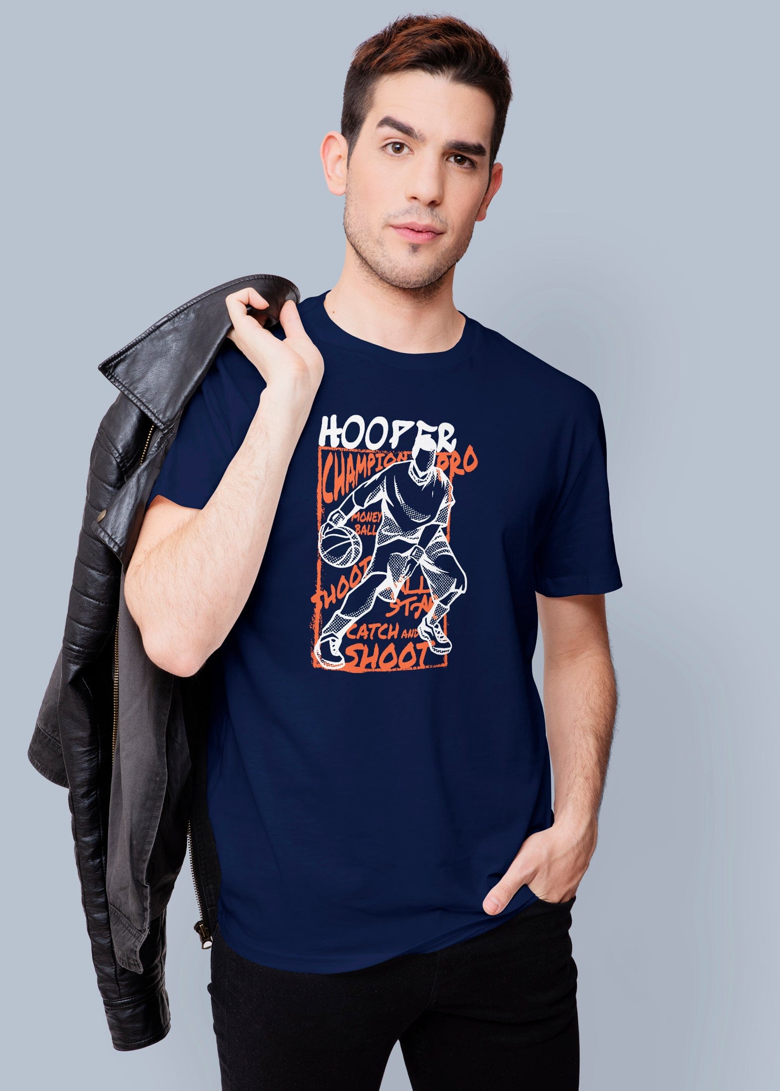 Hooper Champion Printed Half Sleeve Premium Cotton T-shirt For Men