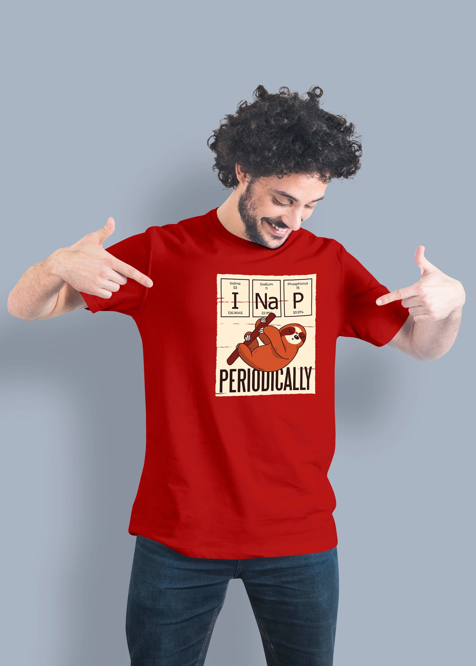 Periodically Printed Half Sleeve Premium Cotton T-shirt For Men