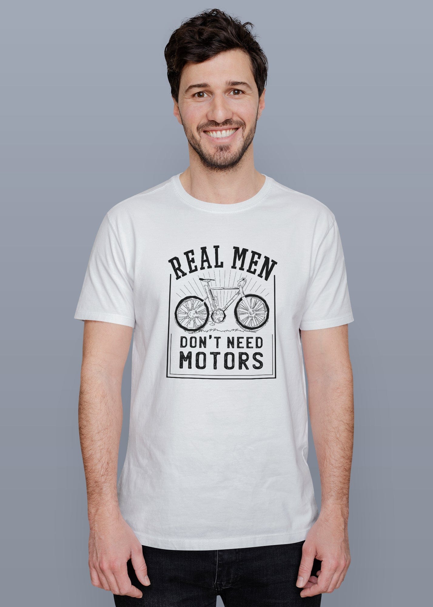 Real Men Printed Half Sleeve Premium Cotton T-shirt For Men