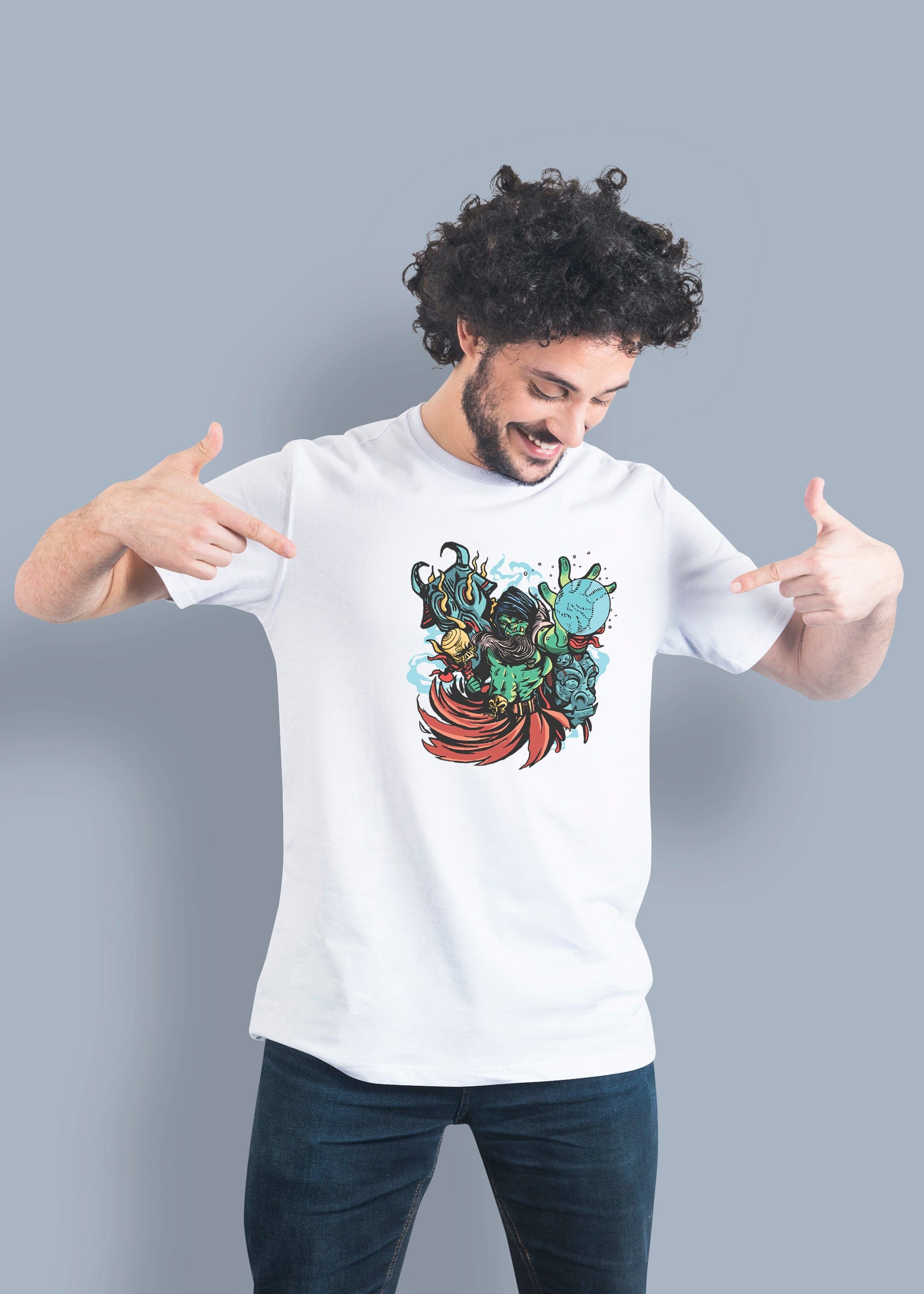 ORC Chaman Printed Half Sleeve Premium Cotton T-shirt For Men