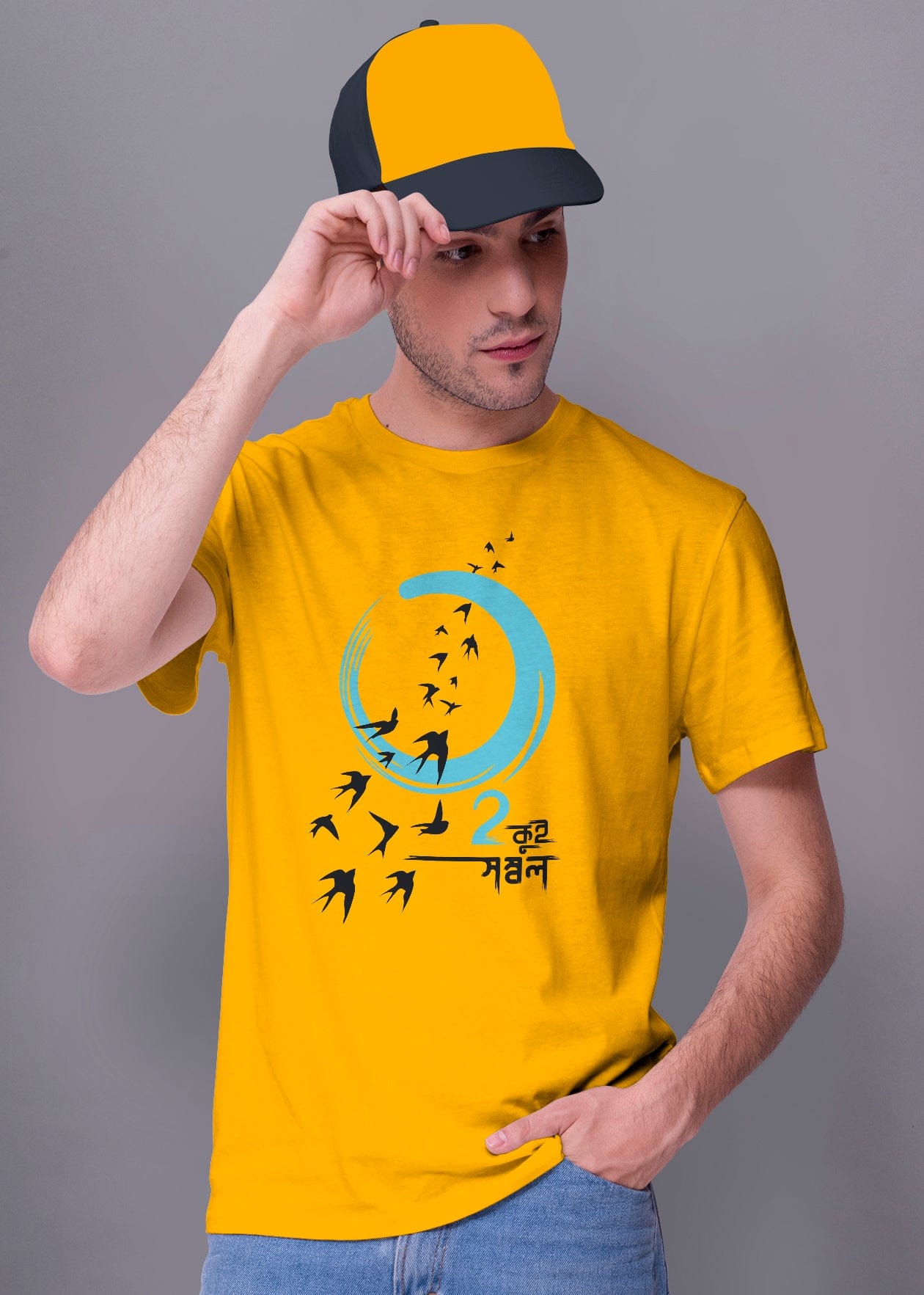 O Tukui Sambol Printed Half Sleeve Premium Cotton T-shirt For Men