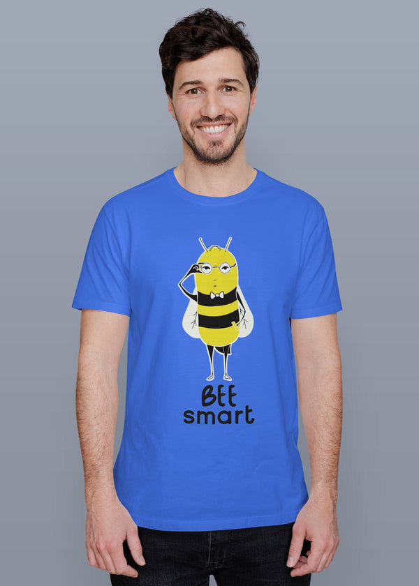 Be Smart Printed Half Sleeve Premium Cotton T-shirt For Men
