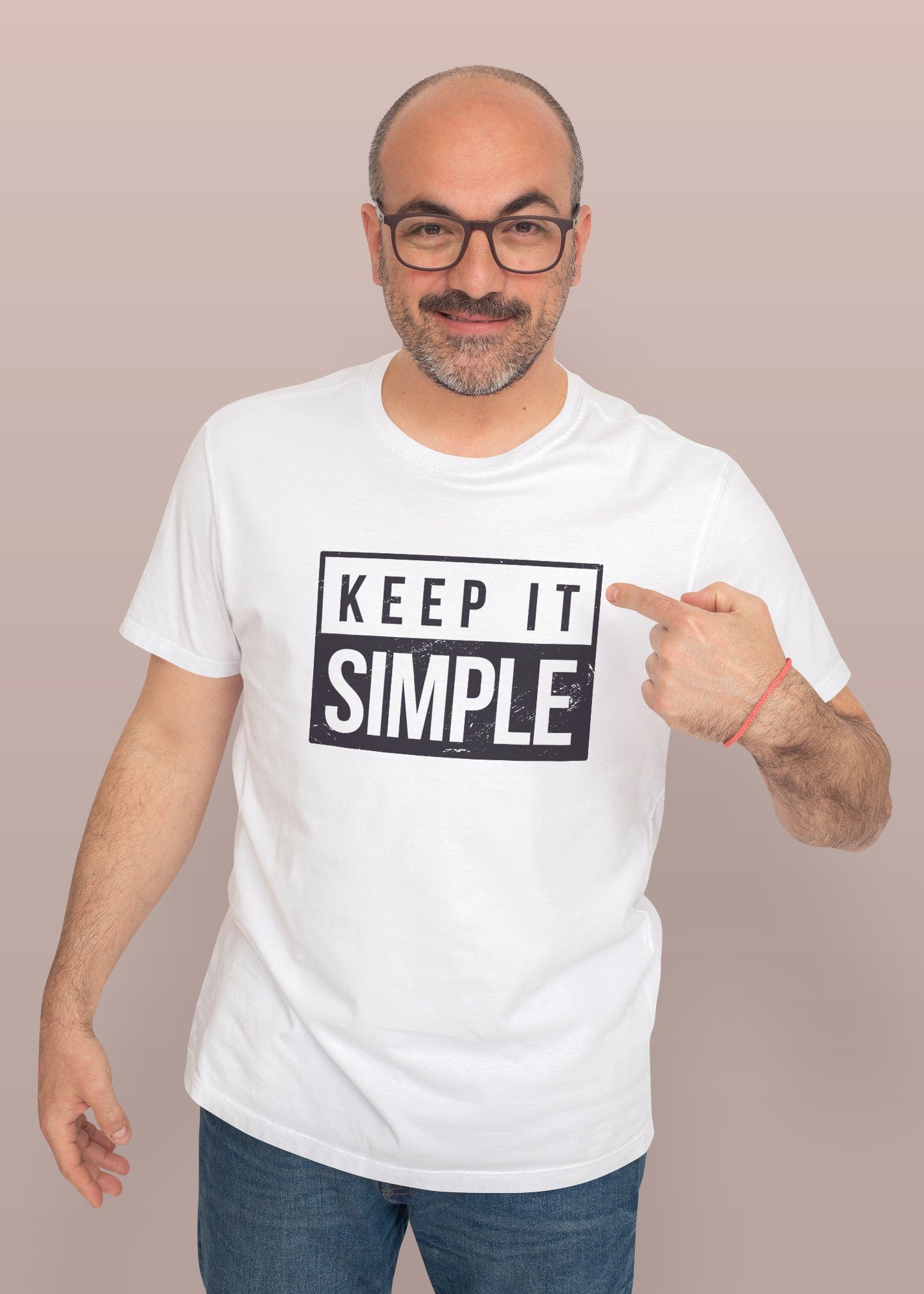 Keep It Simple Printed Half Sleeve Premium Cotton T-shirt For Men