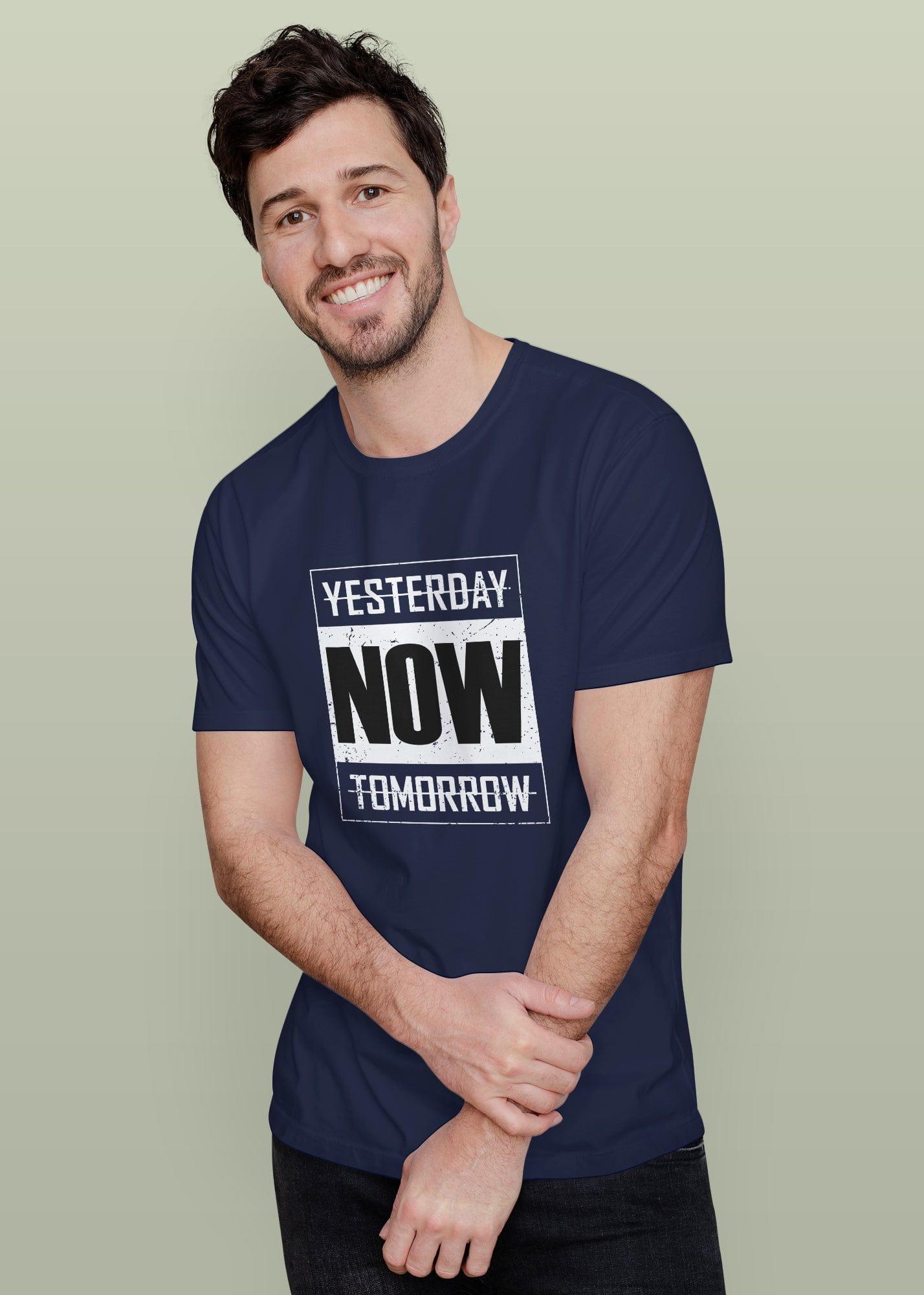 Now Printed Half Sleeve Premium Cotton T-shirt For Men