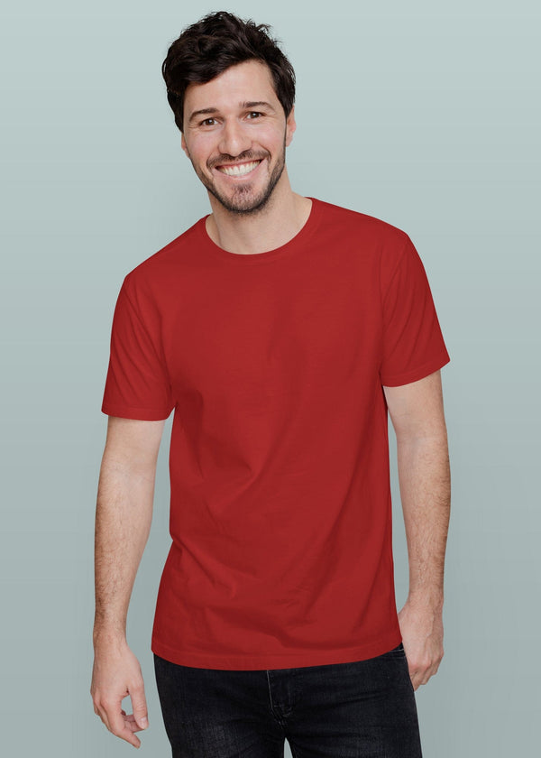 Solid Half Sleeve Premium Cotton T-shirt For Men